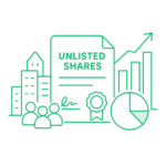 Unlisted shares investment icon
