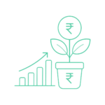 Mutual fund investment icon