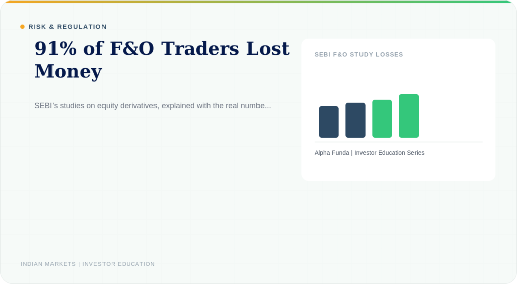 91% of F&O Traders Lost Money: What SEBI’s Data Actually Shows